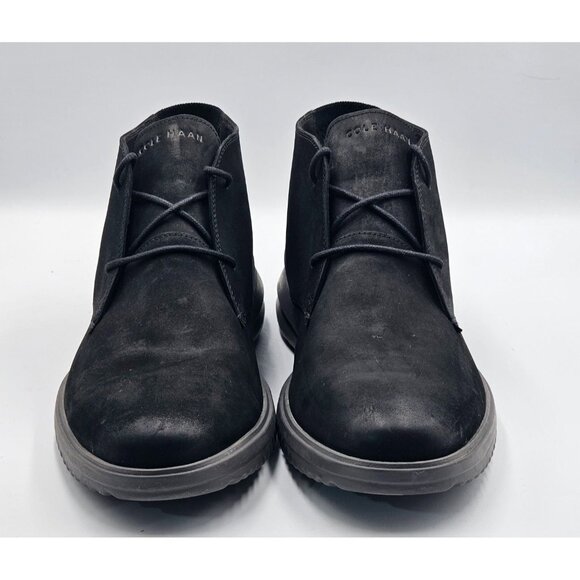 Cole Haan Men's Black Suede Lightweight Original Grand Chukka Boots Size 13 2955 - Picture 7 of 16
